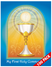 100-Pack of Brother Francis Mini Poster - My First Holy Communion